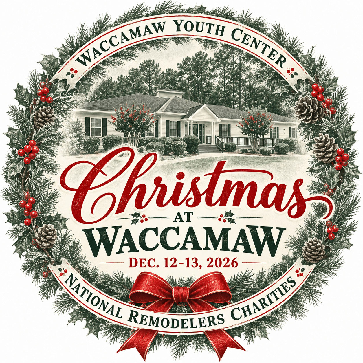 Christmas at Waccamaw holiday marketplace, December 12–13, 2026, at Waccamaw Youth Center, presented by National Remodelers Charities