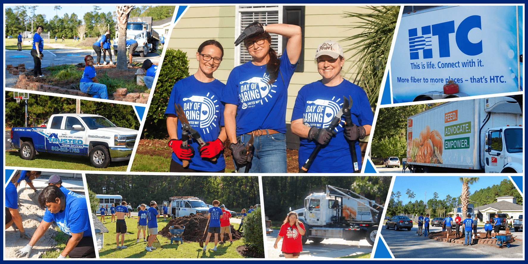 image shows Day of Caring collage at Waccamay Youth Center in Conway,SC